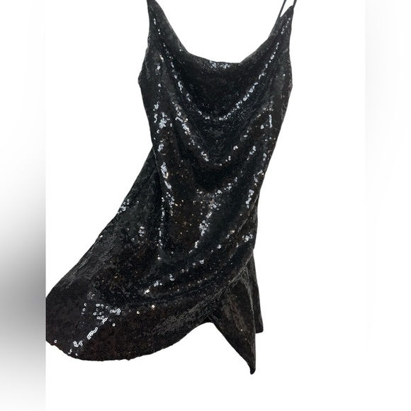 Urban Outfitters | NWT | Black Sequin Mini Dress | Size Small - Picture 2 of 6